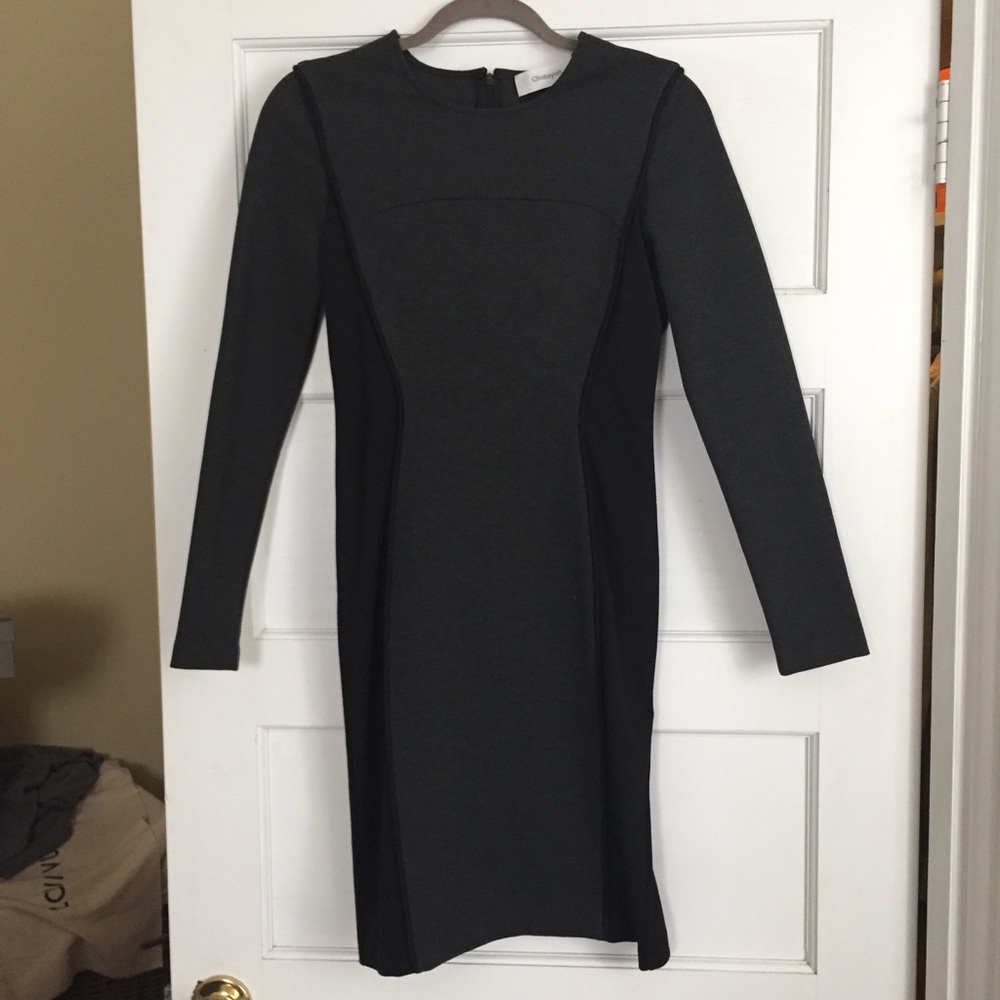 Long sleeve body con dress